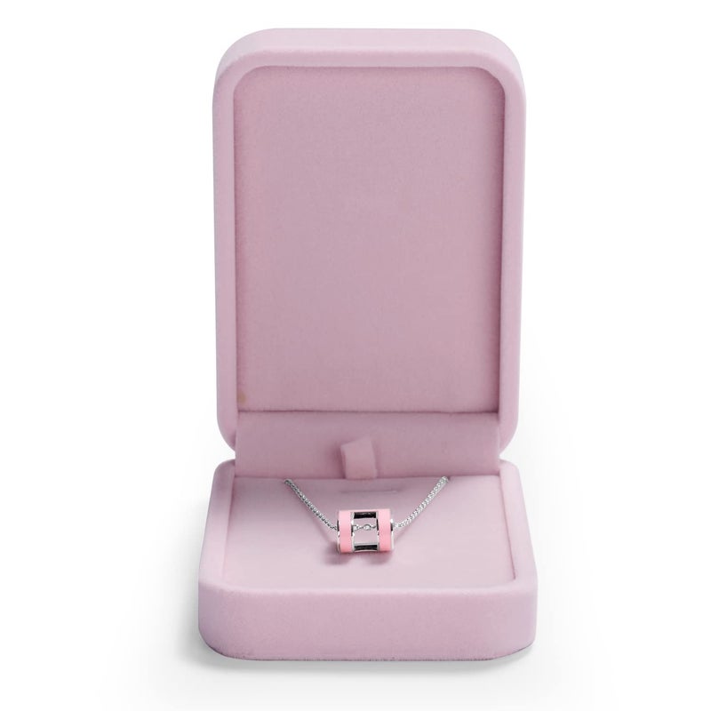 Oirlv Luxurious Velvet Necklace Storage Box Pendant Gift Case Jewelry Display Box for Anniversary Propose Christmas - Image 3